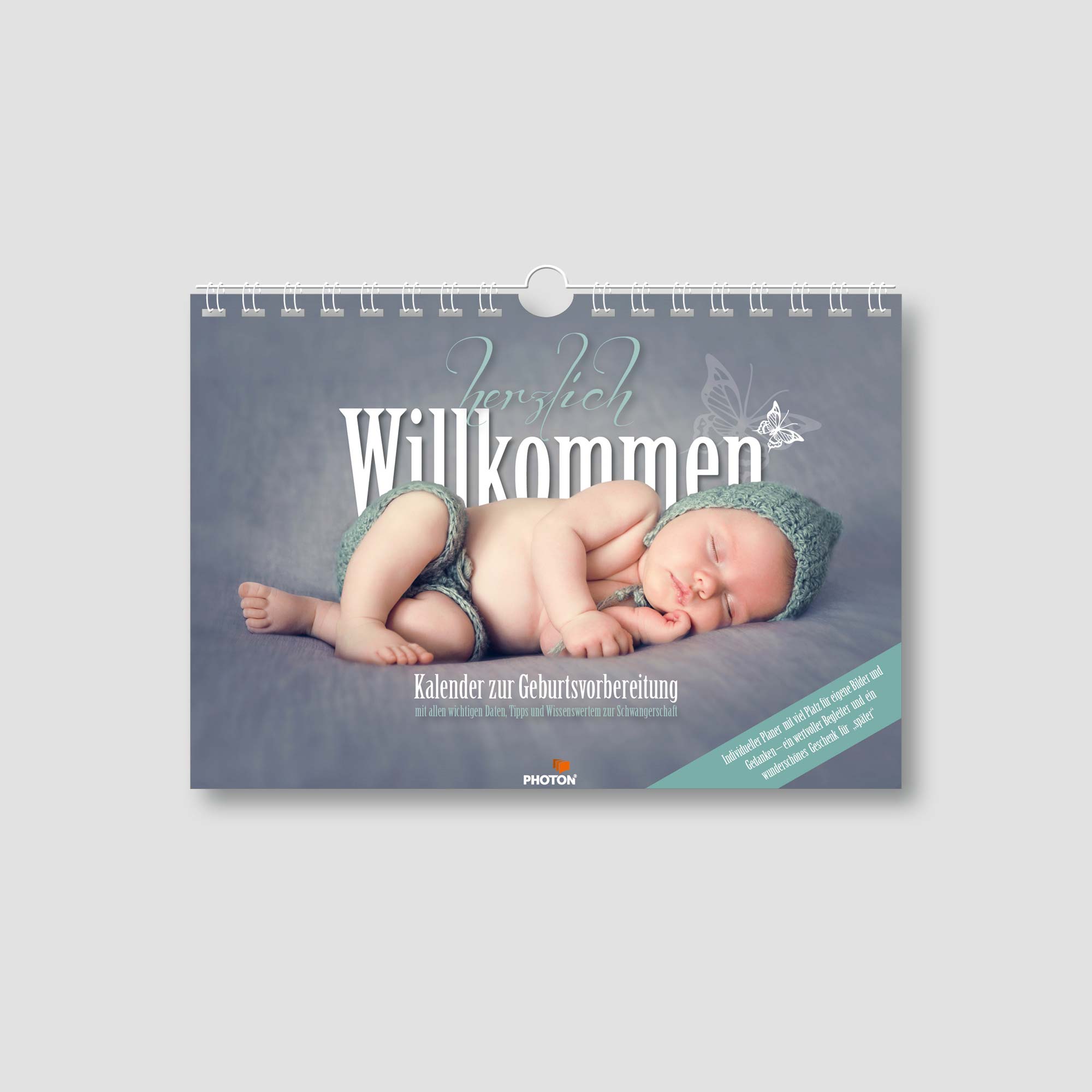 PHOTON® SCHWANGERSCHAFTSKALENDER "HERZLICH WILLKOMMEN"