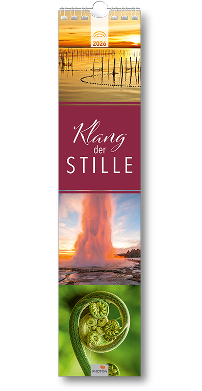 PHOTON® Streifenkalender Klang der Stille 2026 PHOTON® Streifenkalender Klang der Stille 2026
